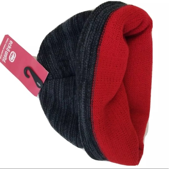 ECKO Unltd. Black Grey Beanie Rhino Brand New WT - Picture 6 of 7